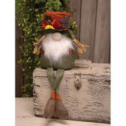 *Dangle Leg Plush Scarecrow Gnome