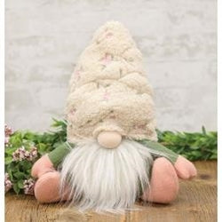 Floral Hat Sitting Gnome