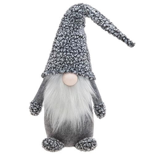 Large Gray Hat Santa Gnome