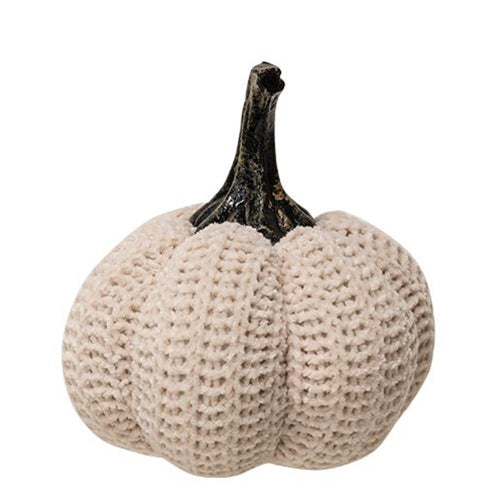 Cream Knit Pumpkin Small