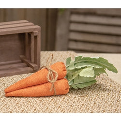 3/Set Herringbone Orange Fabric Carrots