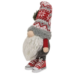 Nordic Red/Gray Gnome w/Trendy Shoes