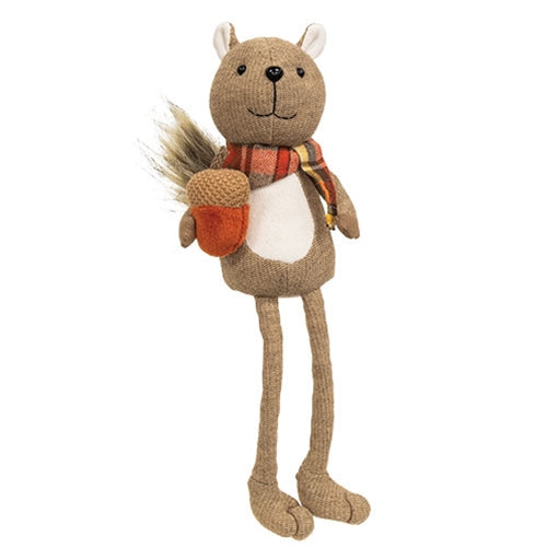 Stuffed Dangle Leg Squirrel w/Acorn – Primitive Renditions