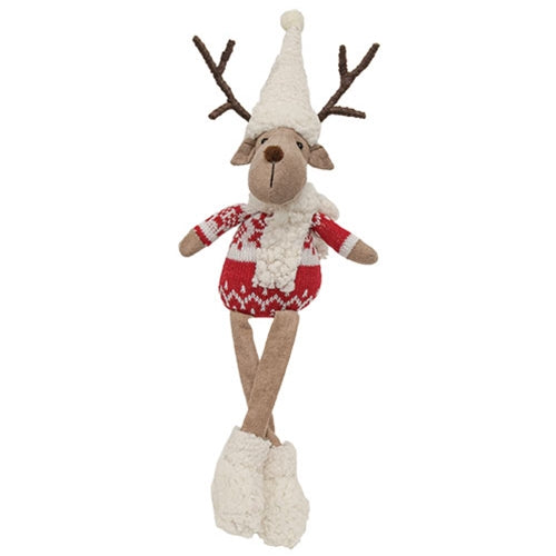 *Nordic Red/White Dangle Leg Reindeer