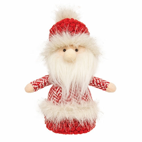 *Red Chevron Santa Gnome Sitter