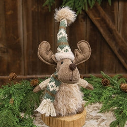 Teal Nordic Print Reindeer