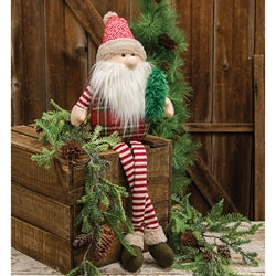 Dangle Leg Santa w/ Tree – Primitive Renditions