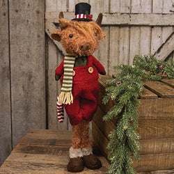 *Standing Christmas Highland Cow