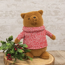 *Fuzzy Bear w/ Chevron Sweater