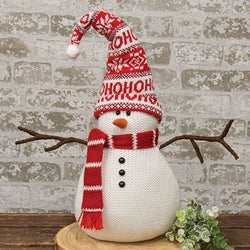 *Ho Ho Ho Plush  Snowman Sitter