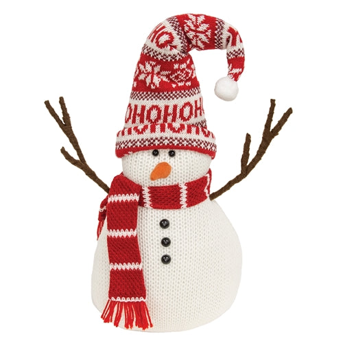 *Ho Ho Ho Plush  Snowman Sitter