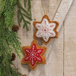 Snowflake Gingerbread Ornament - 2 Asstd