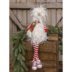 Christmas Dangle Leg Llama w/ Converse