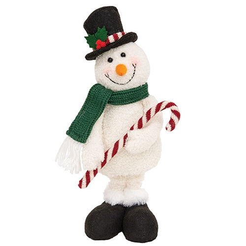 Standing Candy Cane Snowman
