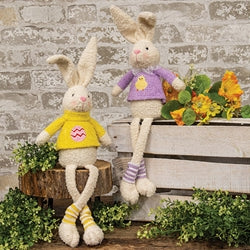 Cute Sweater Easter Bunny - 2 Asstd