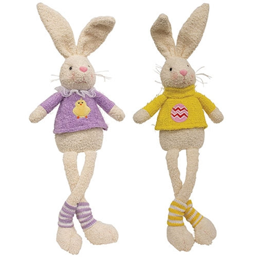 Cute Sweater Easter Bunny - 2 Asstd
