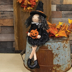 Plush Dangle Leg Witch Doll