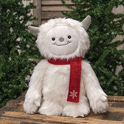 Standing Cheerful Winter Yeti