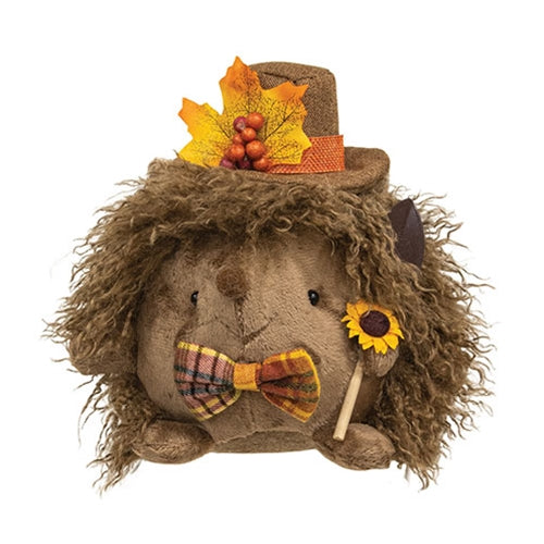 Plush Harvest Hedgehog Sitter
