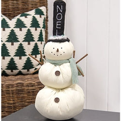 Noel Party Stuffed Snowman - 20.5"H