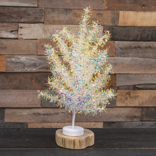 Opalescent Tinsel Tree - 19"H