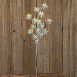 Opalescent Tinsel Mini Balls Spray - 30"