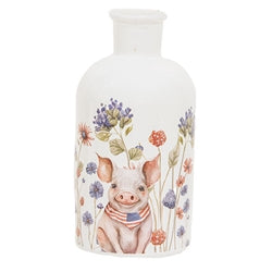 Stars & Stripes Farm Animal Glass Bottle - 3 Asstd.