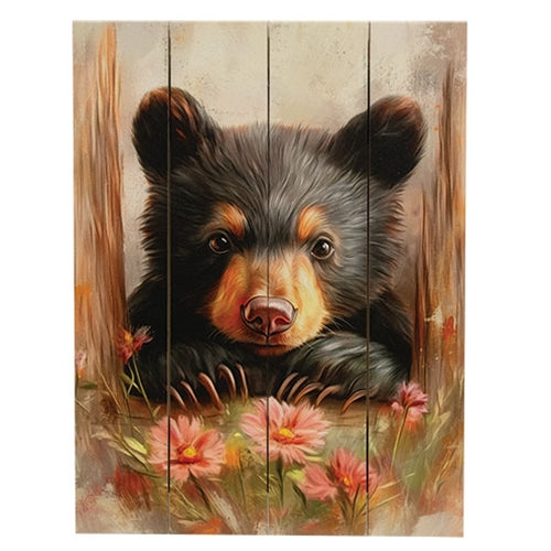 Curious Stare Pallet Art - 9" x 11.75"