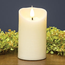 Ivory Blow Out Timer Pillar - 3" x 5"