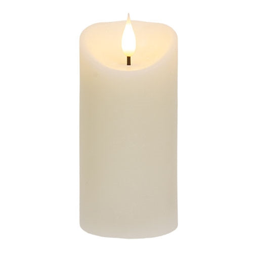 Ivory Blow Out Timer Pillar - 3" x 6"