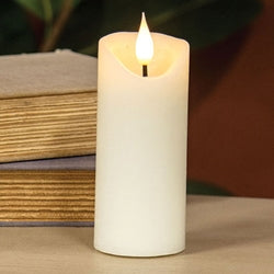 Ivory Blow Out Timer Pillar - 2.25" x 5"