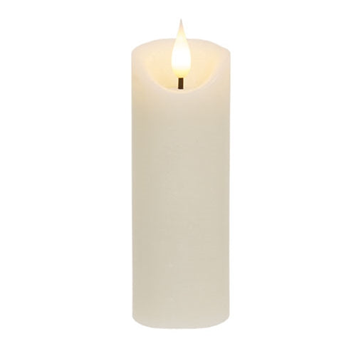 Ivory Blow Out Timer Pillar - 2.25" x 6"