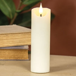 Ivory Blow Out Timer Pillar - 2.25" x 7"