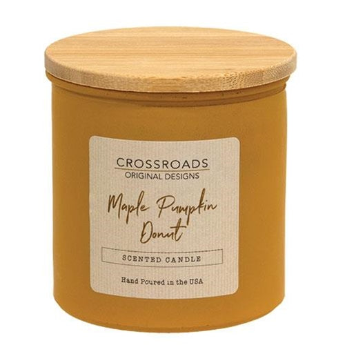 Maple Pumpkin Donut 14oz Jar Candle w/Wood Lid