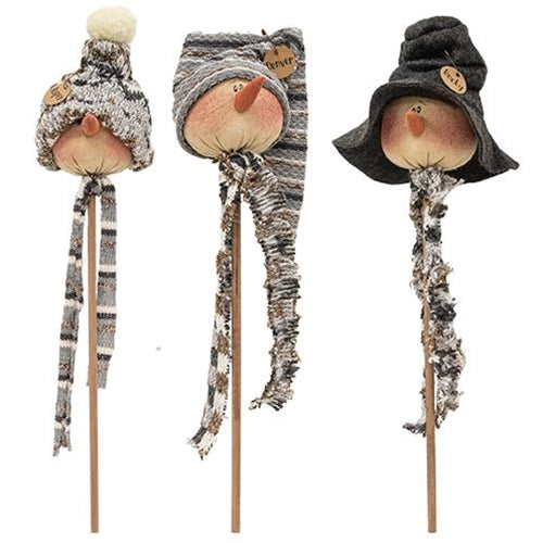 Snowy Snowman Wand 3 Asstd.