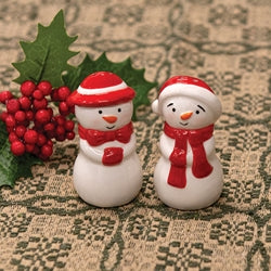 2/Set - Ceramic Snow Couple Salt & Pepper Shakers