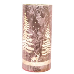 Winter Scene Luminary w/LED Lights - 3 Asstd