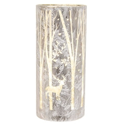 Winter Scene Luminary w/LED Lights - 3 Asstd