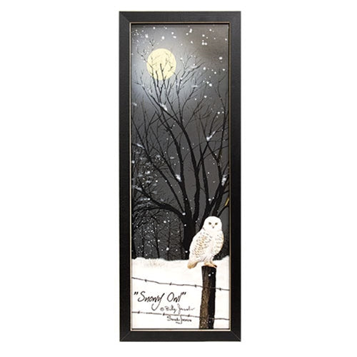 Snowy Owl Framed Print - 6x18