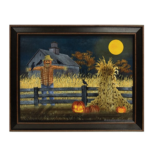 October Moon Framed Print 16x12