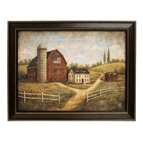 Olde Flag Barn Homestead Framed Print - 16x12