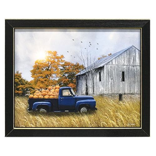 Jonestown Pumpkin Barn Framed Print - 10"x8"