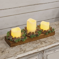 Three Hole Cheese Mold - Walnut