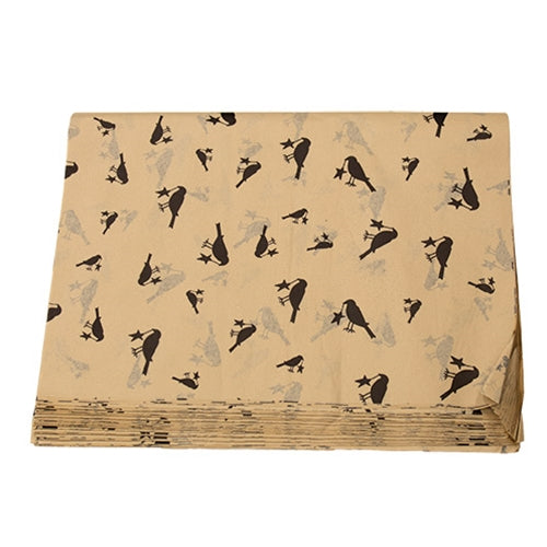 240/Pkg - Primitive Crow Tissue Paper - 20" x 30"