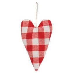 *2/Set Plaid Heart Pillow Ornaments