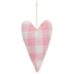 *2/Set Plaid Heart Pillow Ornaments