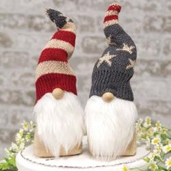 Americana Gnome w/Flag Knit Hat 2 Asstd.