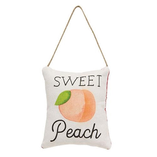 Sweet Peach Pillow Ornament