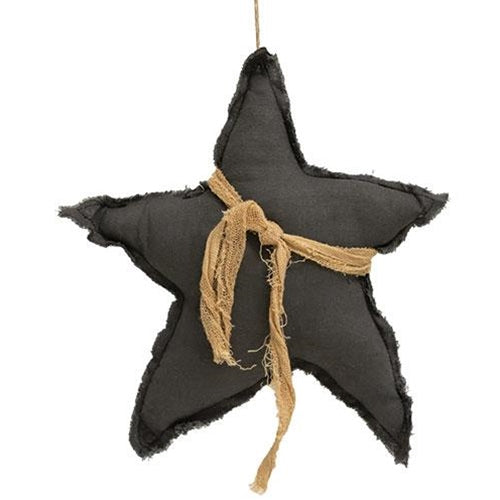 Gray Fabric Star Ornament