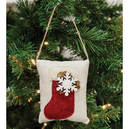 Christmas Stocking Pillow Ornament